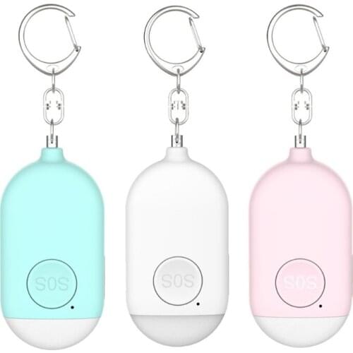 Safety Alarm Keychain Emergency Led Flashlight with Usb Charging-safety Personal Protection Equipment for Female