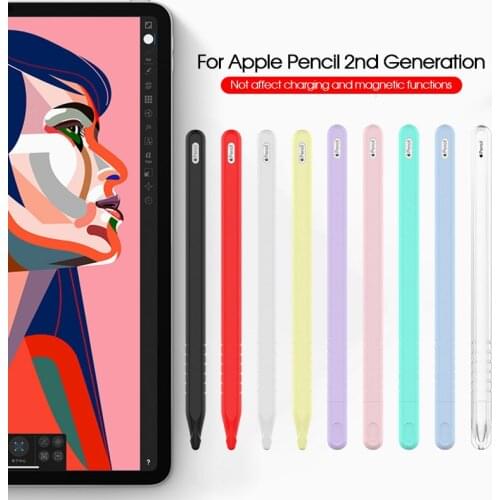 Silicone Case For Apple Pencil 2 Case Pencil case Tablet Touch Stylus Protective Cover for apple pencil 2 2nd Pouch Portable