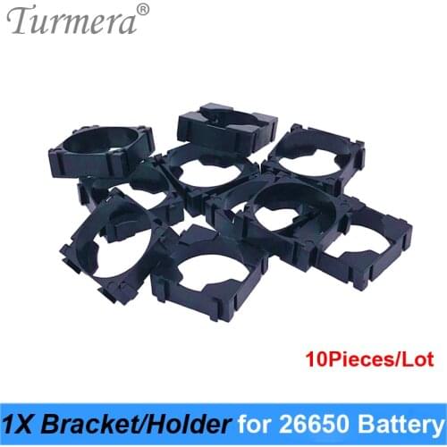 Turmera 26650 1x Lithium Battery Triple Holder Bracket For Diy Battery Pack High Quality for 26650 Battery Pack Use 10Pieces/Lot