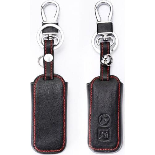 Top Layer Leather Key Case For Honda Motorcycle X ADV SH300 150 125 Forza 300 125 PCX150 2018 Scooter Smart Key Cover Bag
