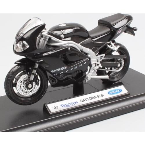 1:18 scale Welly mini Triumph Daytona 955i sport motorbike motorcycle Diecast model miniatures Toys gifts for kids collectibles