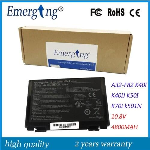 10.8v 4400mah Japanese Cell New Laptop Battery for ASUS F82 F83S K40 K40E K40IN K50 K50IN K60 K6 Calibrate