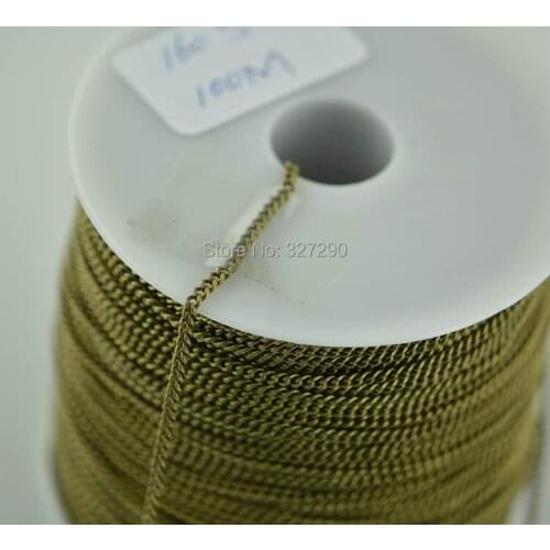 100 Meters 160SF 2mm Wide Necklace Making Chains Antique Brass Color DIY Findings