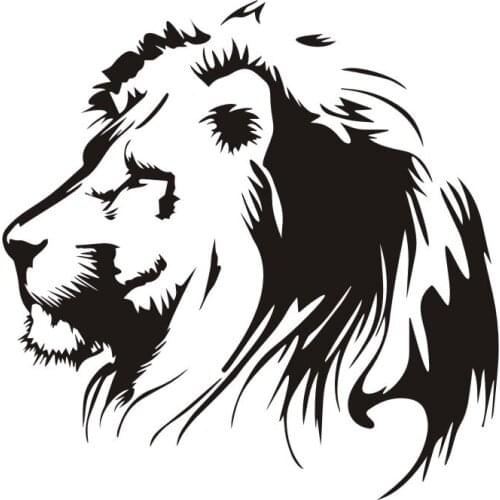 17cm*17cm Car Sticker Meditation Lion Automobiles Motorcycles Accessories Vinyl Car Styling Decoration Decal for Peugeot Skoda