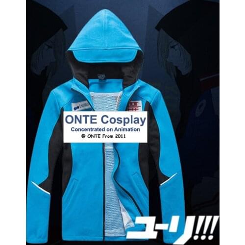 2017 New YURI!!! on ICE Cosplay Coat Katsuki Yuri Hot Suit Fancy Hoody Sweatshirts Men Tops Jackets Hoodies
