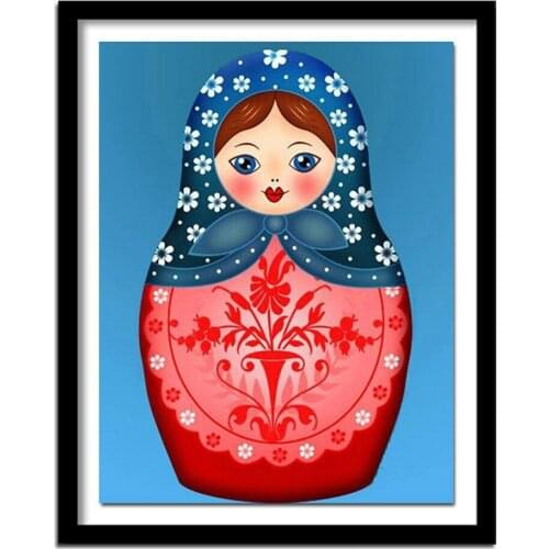5D DIY Diamond Embroidery Russian Matryoshka Doll Pictures Diamond Painting Cross Stitch Kits Home Decoration