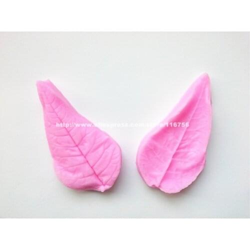 Free Shipping Leaf Shaped Silicone Mold Cake Decoration Fondant Cake 3D Food Grade Silicone Mould 023