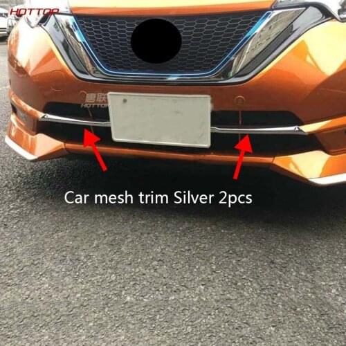 For Nissan Note E12 2017-2020 Front Lower Grille Decorative Strip Lower Middle Net Decorative Strip Grille Decorative Strip