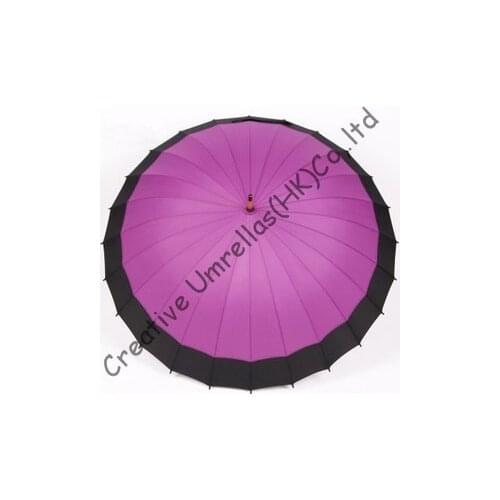 Assorted colour choice,24 ribs wooden umbrellas,14mm wooden shaft and fluted metal long ribs,cmmercial parasol,manual open