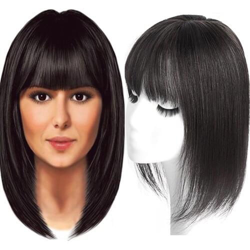 Allaosify Topper hair Base Hairpiece Straight Natural Toupee Line Remy Human Hair Forehead Hair Toupee Toupee Hair for Women