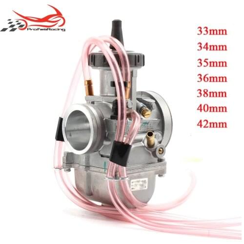 Motorcycle Scooter Carburetor 4T Engine 42 33 35 36 38 40 34mm Carb PWK Carburetor Used at Off-Road Motocross ATV AK115