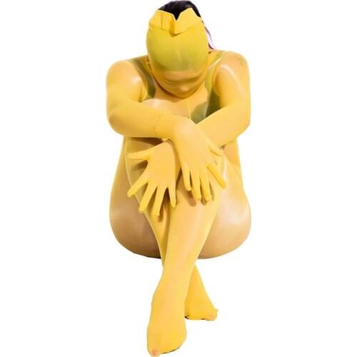 912 Needle Oil Gloosy Shiny Bodystocking Five Fingers Half Coat Cosplay One Peice Tights 8D Ultra Thin Transparent Sexy Bodysuit