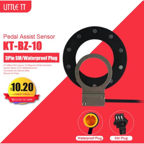 Waterproof 10 Magnets Electric Bicycle Pedal Assist Sensor E-bike Double Hall Left/Right Side PAS System eBike Conversion Kit