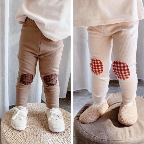 Toddler Girls Leggings Autumn Winter Kids Korean Plus Velvet Skinny Pants Cotton Soft Elasticity Warm Leggings Trousers For Girl