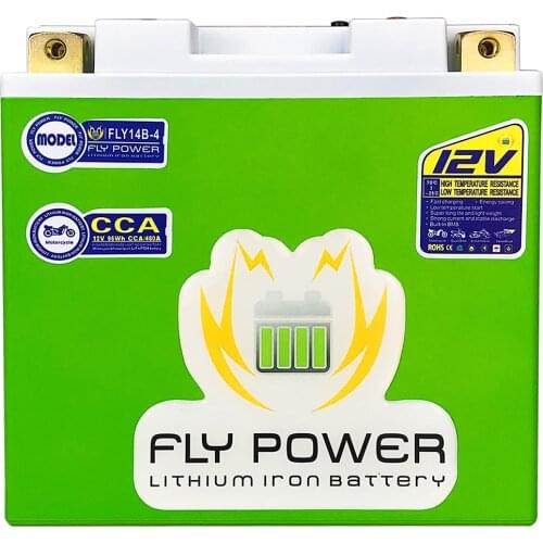 14B-4 12V LiFePO4 Lithium Iron Motorcycle Starter Battery BMS Voltage Protection Start Storage Bateria for Suzuki Phosphate