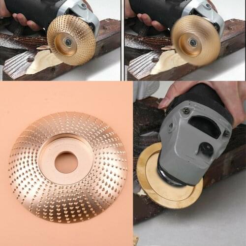 84mm Metal Gold Grinding Wheel Wood Sanding Carving Shaping Disc Fit For Angle Grinder