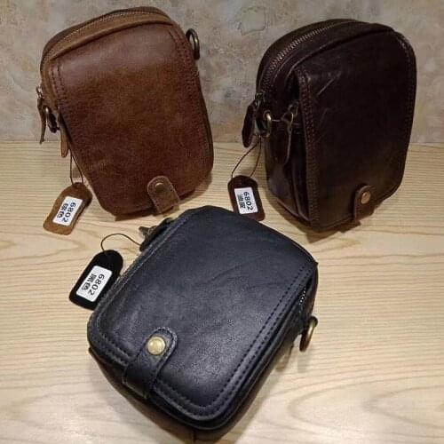 AETOO 2017 Retro mobile phone pockets male handmade leather Messenger mini casual bag scrub leather leather bag shoulder bag