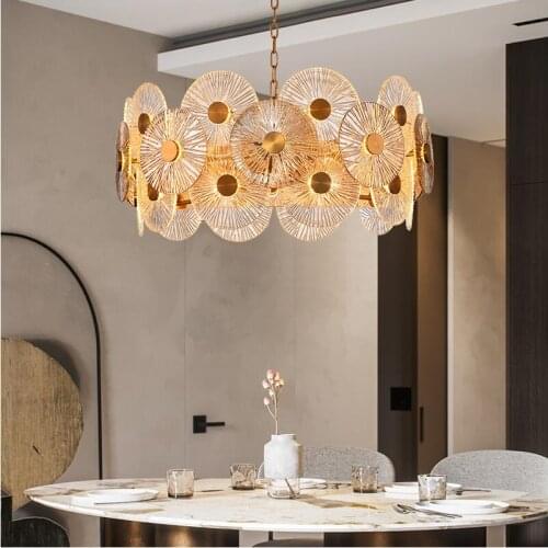 New luxury crystal chandelier LED bedroom living room lamp hotel decorative lamp