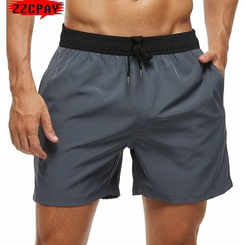 New 2021 Summer Running Shorts Mens Gym Shorts Fitness Bodybuilding Jogging Workout Athletic Zipper Pocket Shorts Mens