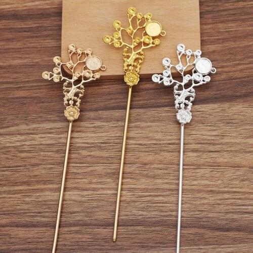 5 Pieces Vintage Metal Hair Sticks Hairpins Bun Hair Chopsticks Settings Step Shake Hair Accessories
