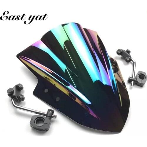 Motorcycle Adjustable Bracket WindScreen Windshield For Yamaha FZ1 FZ8 FZ8N XJ6 MT01 MT03 MT07 MT09 MT125