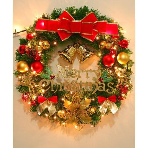GY Christmas Garland 40cm50cm Christmas Decorations Christmas Tree Festival Decoration Ornaments Scene Layout Door Hanging