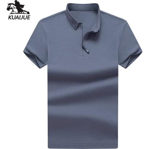 Polo shirt men 2021 Summer new Solid color youth Top Mens short-sleeved polo shirt Mens business casual polo shirt M-4XL 1185