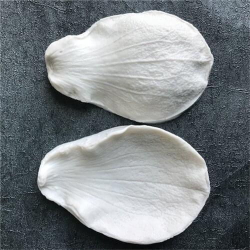 Silicone Molds Anemone Flower Petals Vein Texture Designer DIY Stampi Mould Epoksi Silikon Kalip Fondant Cake Mold