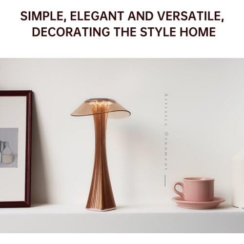 Nordic Cute Usb Lamp Rechargeable Led Touch Desk Lamp Battery Powered Lamp Reading Lights Bedroom Night lamp Mini v Table Lamp