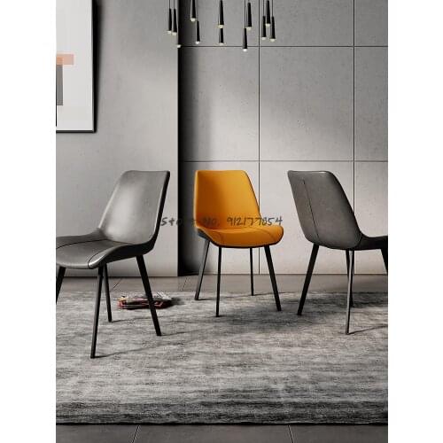 Modern minimalist ins net red dining chair dining home Nordic light luxury milk tea shop restaurant makeup backrest book chair