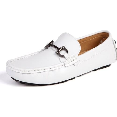 Boat Shoes Mens Shoes Summer Leather Lightweight Loafers Mens Flat Casual Moccasins Slip-on Driving Footwear Comfy British Style