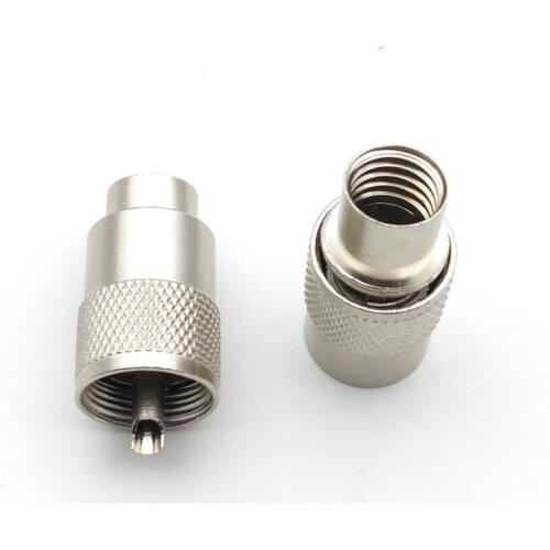 UHF PL-259 Male Solder RF Connector Plug For RG8 Coaxial Cable adapter