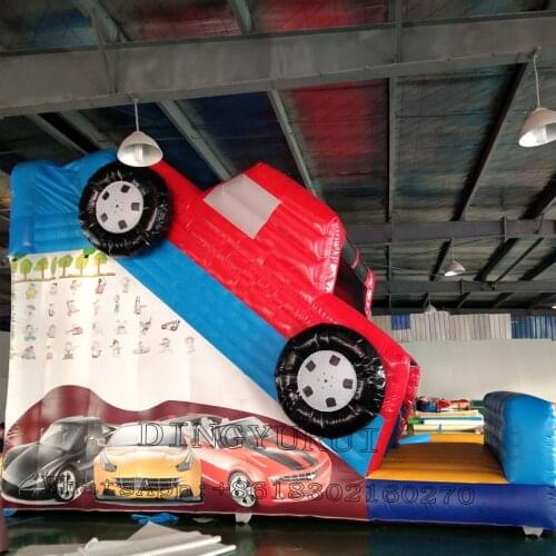 Unique Design Beautiful Slide for Kids Inflatable Jumping Car Bouncer Outdoor Dry Slide