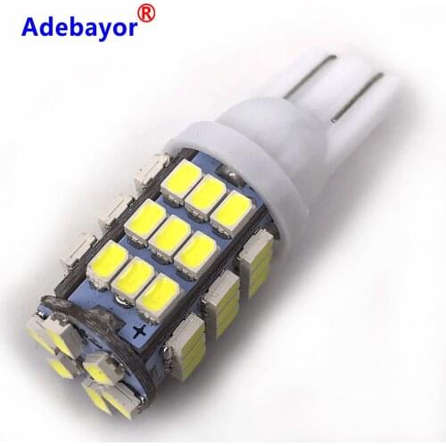 1Pcs Car LED Super Bright T10 W5W 42 SMD 1206 3020 Turn Side License Plate Light 2825 2827 158 168 194 13961 Auto Bulb DC12V