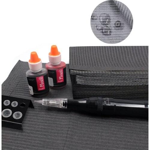 10/30/50pcs Black Tattoo Cleaning Wipes Disposable Dental Piercing Waterproof Sheets Paper Tattoo Accessories