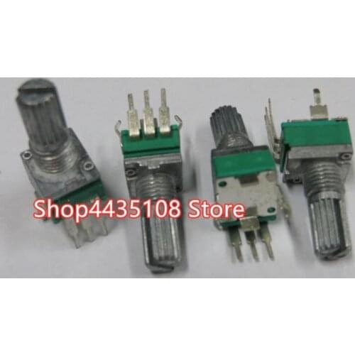 10PCS Precision adjustable potentiometer R09-type R09 RK09 B10K b100k 15MM vertical curved foot single 15mm flower axis switch