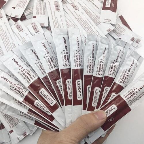 100Pcs Tattoo Aftercare Cream Fougera Vitamin Ointment A&D Anti Scar For Tattoo Body Art Permanent Makeup Tattoo Supplies