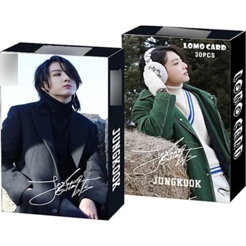 30PC NEW KPOP South Korean Groups Bangtan Boys Album Poster Lomo Cards JK V JIMIN RM SUGA Collection Card Photocard Lomo Cards