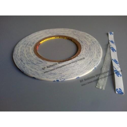 4mm* 50M) 3M 9448A White Double Sided Adhesive Tape Sticky for iphone/ipad Mac, Phone Touch Screen Glass Display Cable Assemble