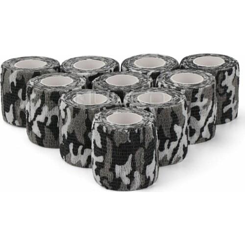 50 PCS/LOT Multifunctional Nonwoven Fabric Elastic Bandage Roll/Self Adhesive Camo Tape/DIY Tape for Knives/Gun/Telescope etc