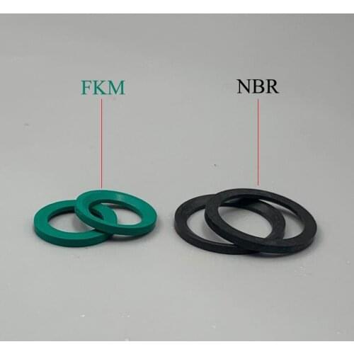 ED22 M22*1.5 19.6*24.3*1.5 19.6x24.3x1.5 Black NBR Green FKM Fluororubber Rubber DIN3869 Trapezoidal O Ring Washer Gasket Seal
