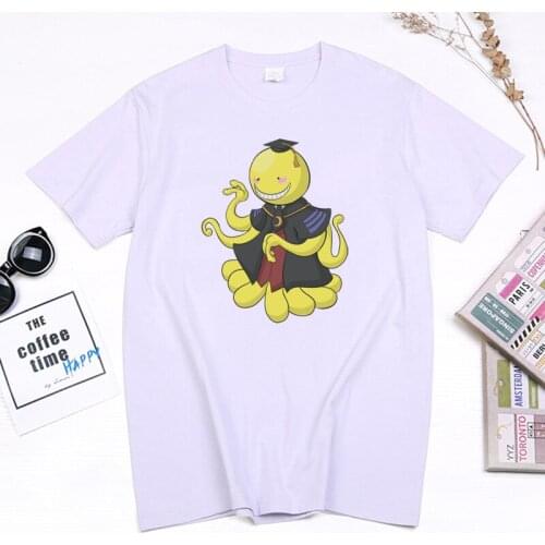 Assassination Classroom Anime T Shirt Kawaii Korosensei Print Tops Summer Women Cotton Tops Hot Sale Manga Streetwear Camisetas