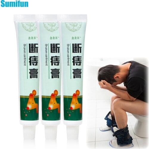 Sumifun 1/2/3/5Pcs Herbal Hemorrhoid Treatment Ointment Chinese Healthy Cream Internal External Mixed Anal Fissure Pain Relief