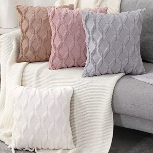 Fur Decorative Cushion Cover Pillow Case Sofa Plush Pillowcase Living Room Decoration Nordic Hug Throw Cushion Covers Home Decor