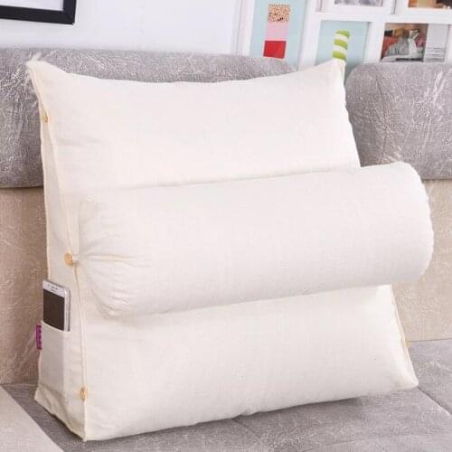 Fashion Cotton bed head cushions pillow Bay window tatami pillow back cushion Soft bag solid color sofa cushion Washable