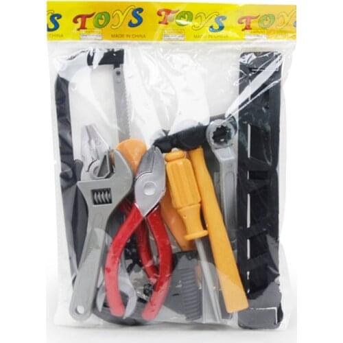 14 Pcs Set Construction Tool Set for Kids Child Career Training Activity Props Dress-Up Pretend Play Accessory