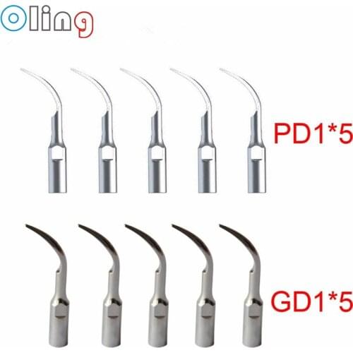 10PCS Dental Supragingival Scaling Tip GD1 PD1 Dental Ultrasonic Scaler Tips For SATELEC/DTE/GNATUS/NSK/VARIOS/HU-FRIEDY