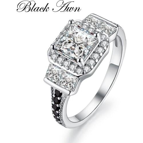 2020 New Fashion Neo-Gothic Band 925 Sterling Silver Jewelry Trendy Wedding Rings for Women Engagement Ring C101