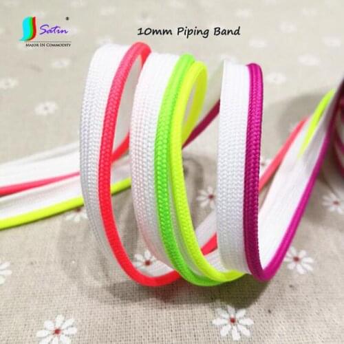 Wholesale High Quality 10mm Candy Colorful Piping Band DIY Hand Backpack Pillow Doll Dress Clothes Lace Decorative Edging Strip