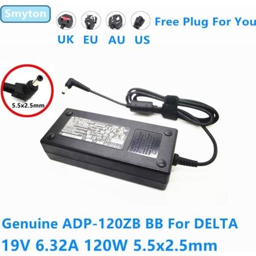 Genuine 19V 6.32A 120W DELTA ADP-120ZB BB ADP-120ZB AB AC Adapter PA-1121-28 PA-1121-04 For ASUS G95 N55 A7T N56V Laptop Charger
